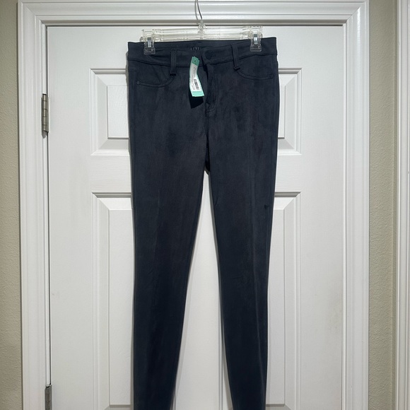 NWT Level 99 Mora Sueded Skinny Pant Grey Size 6 - Picture 1 of 12